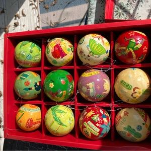 12 Days of Christmas Ornament Set crate and barrel